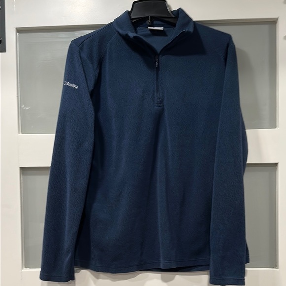 Columbia Tops - Columbia Blue 1/4 Zip Long Sleeve Fleece Top